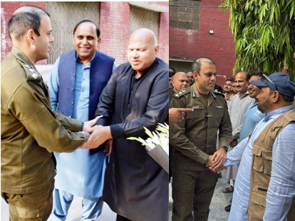 ڈسٹرکٹ پولیس آفیسر گجرات رانا عمر فاروق پریس کلب میں صحافیوں سے ملاقات